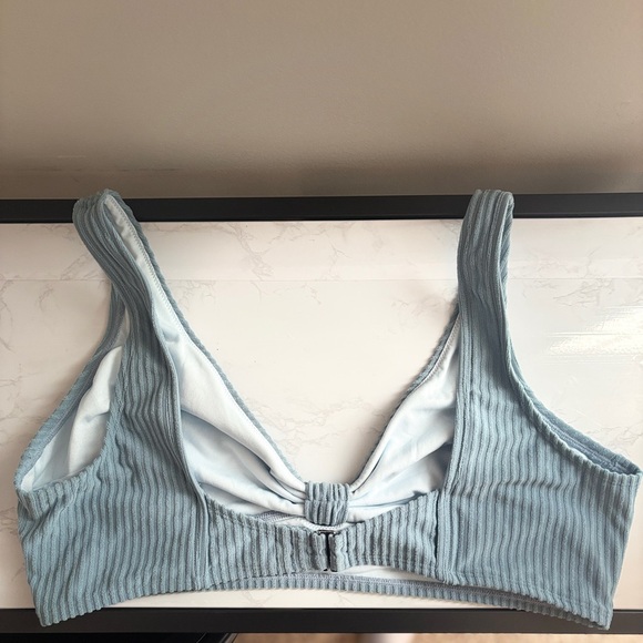 Cupshe Ribbed Bikini in Light Blue - Picture 6 of 7